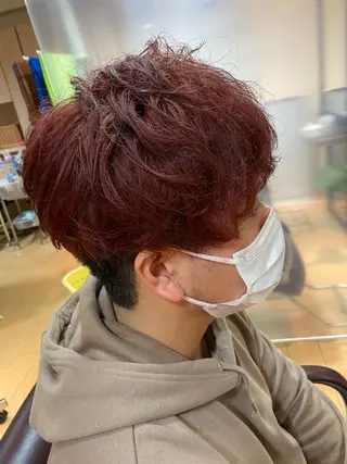 カラー メンズ 安藤 慎悟のヘアスタイル