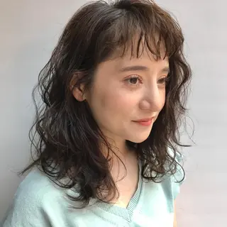 ミディアム u harukaのヘアスタイル