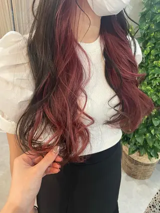 ロング カラー コテマキパーマ/ ayaka☁️のヘアスタイル