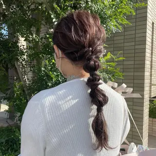 ロング カラー ヘアアレンジ Lowha_ageo 💐Fuzukiのヘアスタイル