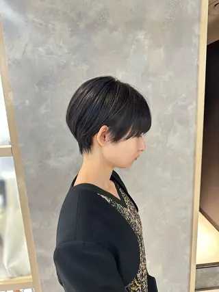ショート カラー ヘアアレンジ 女性が憧れる ショート/角田愛和のヘアスタイル