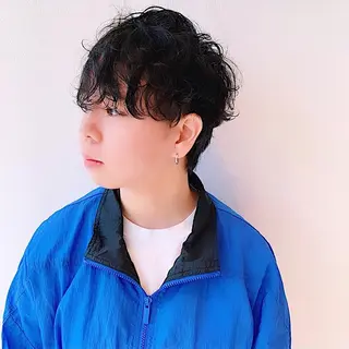 ショート カラー 中川 竜誠のヘアスタイル