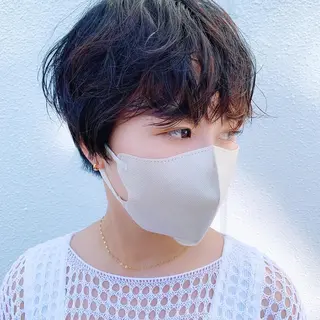 ショート パーマ 中川 竜誠のヘアスタイル