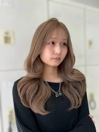 ロング カラー 藍斗│モテ透明感× 顔周りレイヤー🫧のヘアスタイル