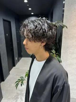 カラー メンズ専門/パーマ 特化/札幌⚡️のヘアスタイル