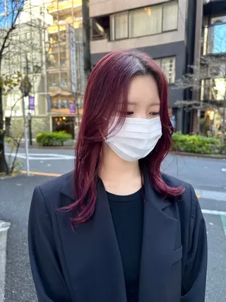 セミロング カラー 新宿御苑前/ボブ 髪質改善Ryuseiのヘアスタイル