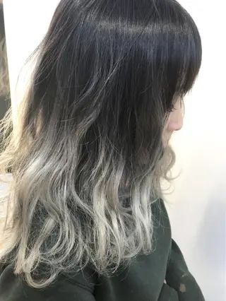 ロング カラー 海外風レイヤーカット 👑店長 平松 由のヘアスタイル