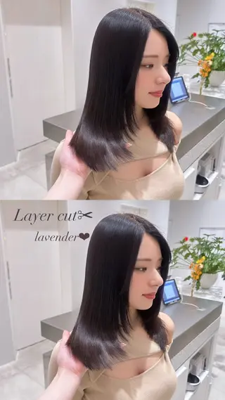 ミディアム 🫧髪質改善🤍丁寧 で好評🫧/MAKIのヘアスタイル