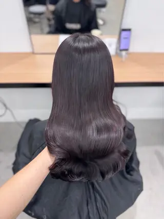 ロング カラー ヘアアレンジ 艶髪グレージュ🩶 maharuのヘアスタイル