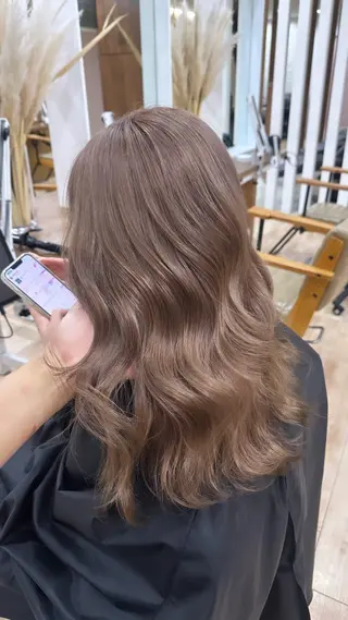 セミロング カラー ♡韓国ヘア♡遠藤 美夢のヘアスタイル