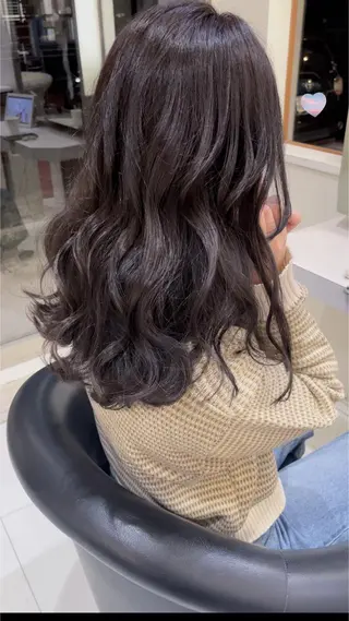 ミディアム カラー mickey Yuinaのヘアスタイル