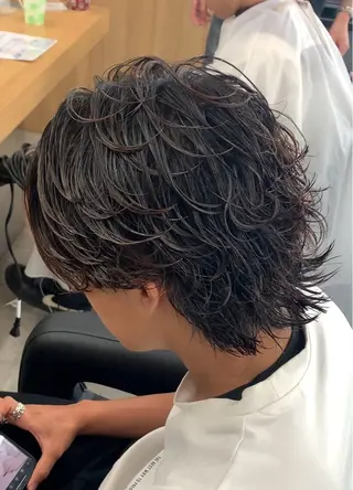 ショート メンズ 🔥ニュアンス フェザー小林海斗🔥のヘアスタイル