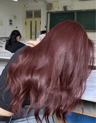 ロング カラー メンズパーマ/ ハイトーン/タニザキのヘアスタイル