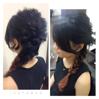 ロング ヘアアレンジ 沢田 瞳のヘアスタイル