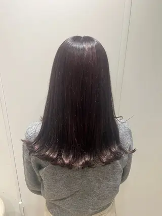 セミロング 新宿ハイトーン/ 透明感✨吉松大輝のヘアスタイル
