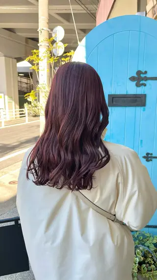 セミロング カラー 透明感カラー/パーマ 🌀アオノのヘアスタイル