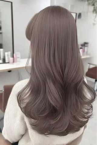 ロング カラー ハイトーンカラー が絶対可愛い✨泰聖✨のヘアスタイル