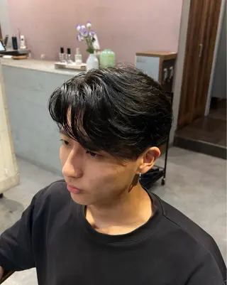 パーマ メンズ 大久保 天翔のヘアスタイル
