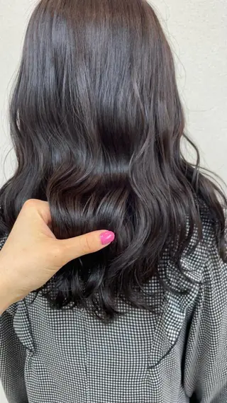 セミロング カラー もりたみかこ 美容師お休み中のヘアスタイル