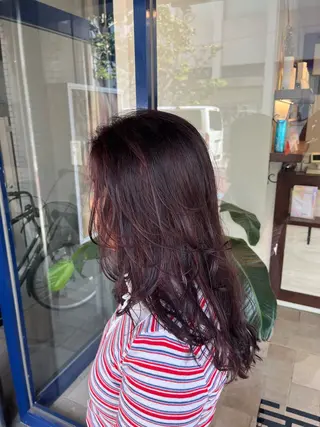 ロング カラー 大人透明感艶カラー 寺田稜のヘアスタイル