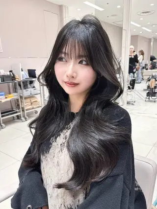 セミロング カラー 韓国ヘア/レイヤー/ 顔まわり/りょーとのヘアスタイル
