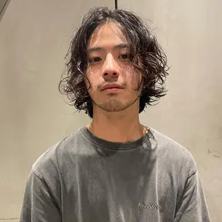 パーマ メンズ 🌈圧倒的デザイン パーマ 関和希のヘアスタイル