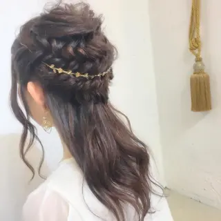 ロング カラー パーマ ヘアアレンジ メンズ キッズ ネイル マツエク・マツパ 【サンバイエム】 公式のエステ・リラクイメージ