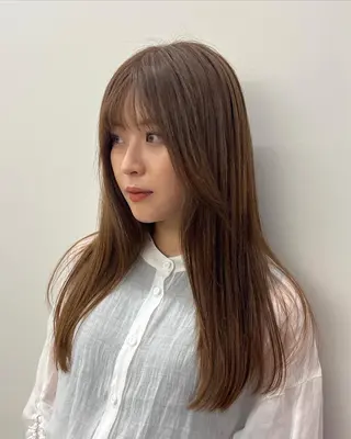 ロング カラー 韓国好き🇰🇷 美容師MIKUのヘアスタイル