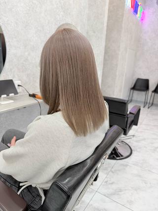 ミディアム カラー 🌺ハイトーン🌺 矢葺 なぎさ🌺🌺のヘアスタイル
