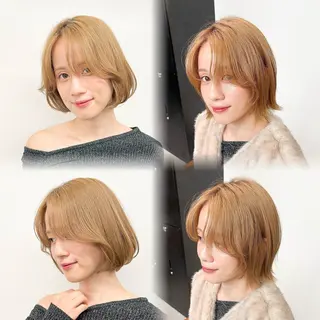 ショート 🩵韓国レイヤー│ ボブ│愛華🪽のヘアスタイル