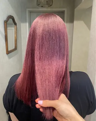 セミロング カラー 透明感カラー🫧🎀 まりなのヘアスタイル