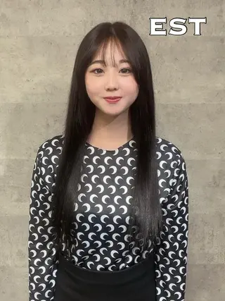 カラー ヘアアレンジ ロング エクステ MORI エクステMARIKAのヘアスタイル