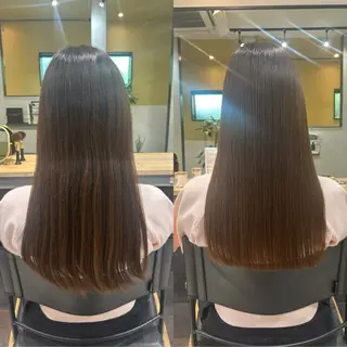ロング パーマ hubhair レイヤー/透明感のヘアスタイル