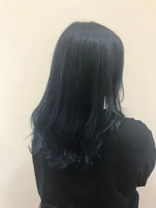 セミロング カラー sato manamiのヘアスタイル