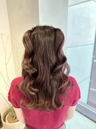 ヘアアレンジ 透明感カラー✨艶髪 制作🌱山根あゆみのヘアスタイル