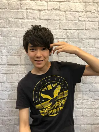 ミディアム 赤坂barber 古澤慶一郎【モテ髪】のヘアスタイル