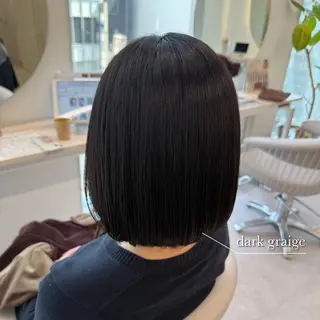 ミディアム カラー 美髪矯正/ベージュ カラー🧸綾里のヘアスタイル
