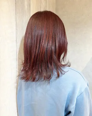 ミディアム カラー 大塚 しおりのヘアスタイル