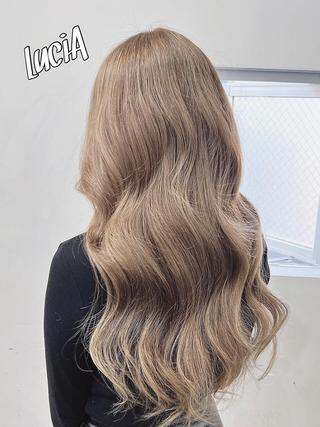 ロング カラー ヘアアレンジ エクステ9:30〜 LuciAのヘアスタイル