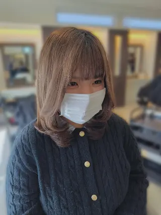 ミディアム 三浦 瑞華のヘアスタイル