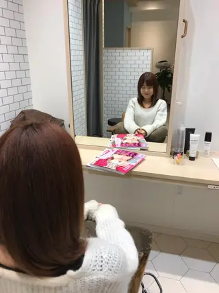 ミディアム 舛添 龍一のヘアスタイル