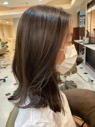 ミディアム デジタルパーマ特化 杉浦 夏生のヘアスタイル