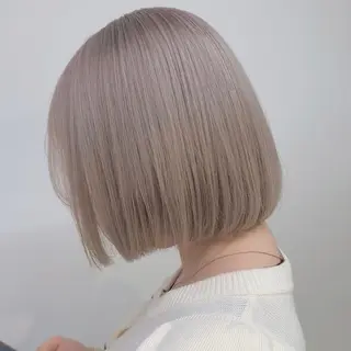 ショート カラー ヘアアレンジ 縮毛矯正🤍 ボブ/ HIKARIのヘアスタイル