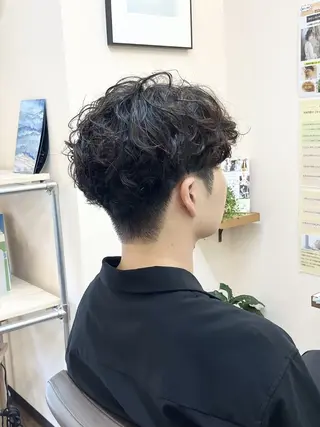 ショート パーマ 水野 朝之のヘアスタイル