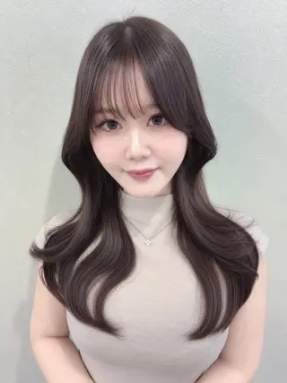 セミロング maya🇰🇷韓国 レイヤー/顔まわりのヘアスタイル