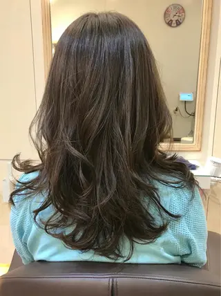 ロング カラー ⚪︎ YUNAのヘアスタイル