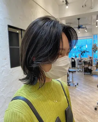 ミディアム カラー フレンチボブパーマ Yuukiのヘアスタイル