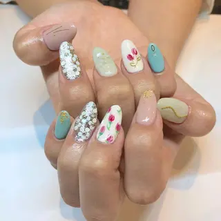 ネイル 長さだし専門店 M2 rikaのネイルデザイン