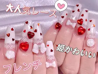 ネイル 長さだし専門店 M2 rikaのネイルデザイン