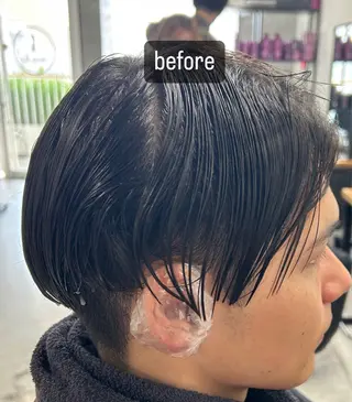 パーマ メンズ カズキ🌼曲がる 縮毛矯正のヘアスタイル